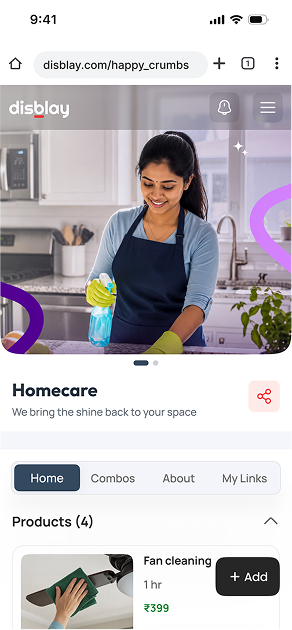 Homecare storefront